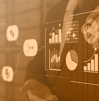 retail risk management data charts icon